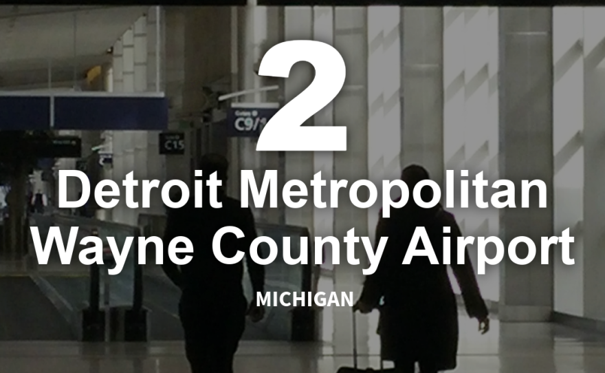 airport in the backgroud with white text over the top