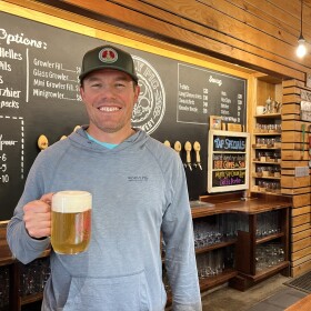 Kevin Ely, owner of Wooly Pig Farm Brewery, said sustainability efforts save his business money.