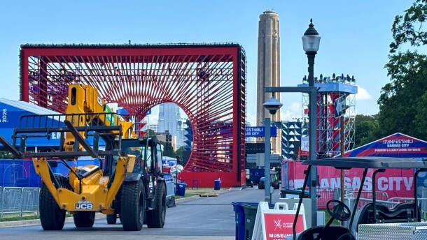 Crews clean up after Fan Fest in Kansas City