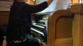 Vicky Chang playing for a Sunday service