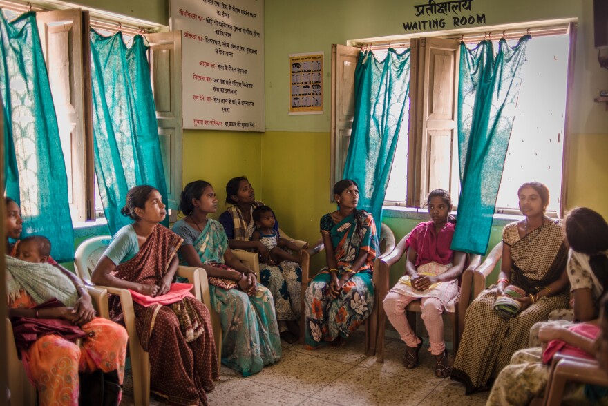 Women wait for an abortion. Run by the nonprofit Family Planning Association of India, the clinic in Khunti performs about 50 procedures a day for little to no cost.
