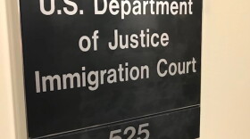 A hearing about the immigration status of about a dozen Kansas City metro children, ages 9 to 17, took place at Kansas City Immigration Court on the fifth floor of the Lathrop GPM building on Grand Boulevard on Oct. 29, 2026.