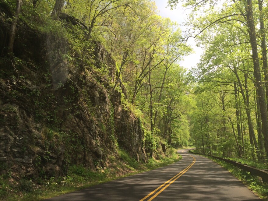 A rural road in western North Carolina.