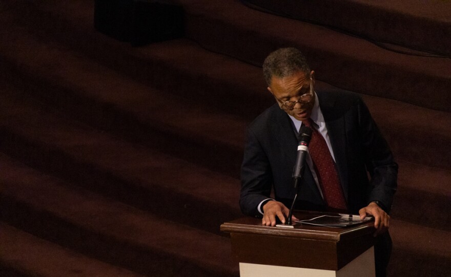 Jesse Jackson Jr. speaks at Brookland Baptist Church.