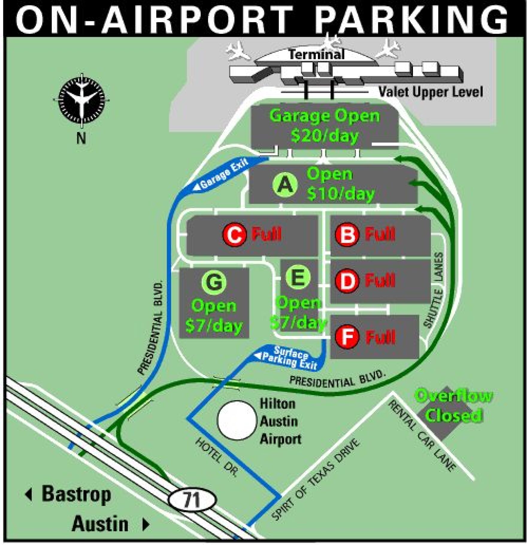 Economy Airport Parking Getting Scarce | KUT Radio, Austin's NPR Station