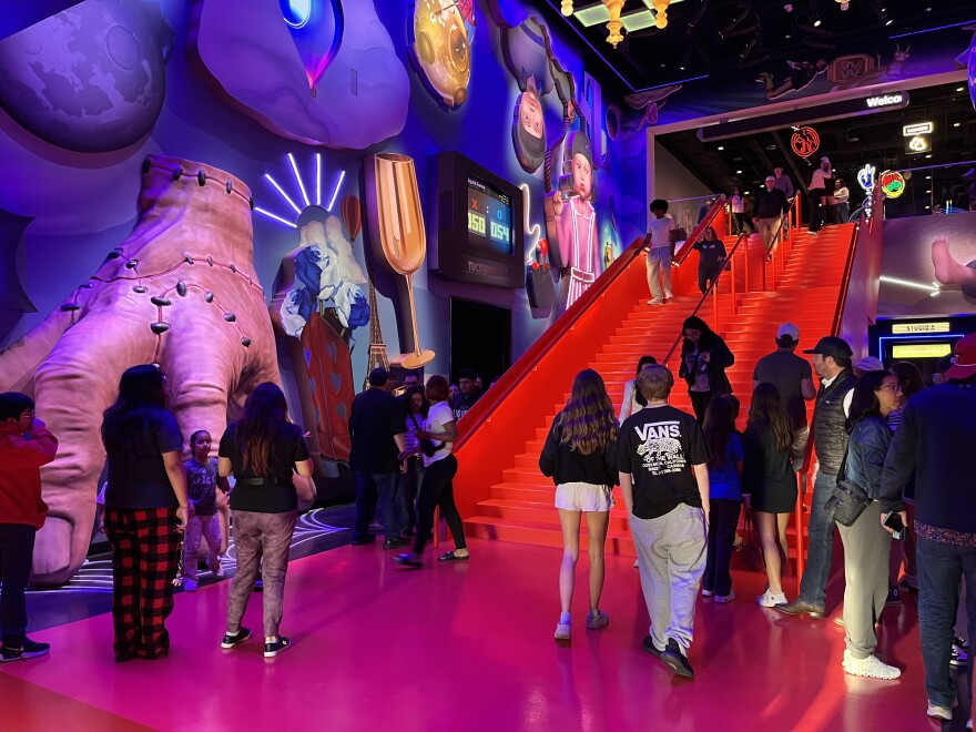 Netflix House Dallas is full of selfie spots for fans to take photos with imagery from their favorite shows.