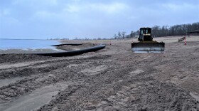 The U.S. Army Corps of Engineers, Detroit District began dredging March 8 in Muskegon Harbor to remove shoaling in the federal channel.