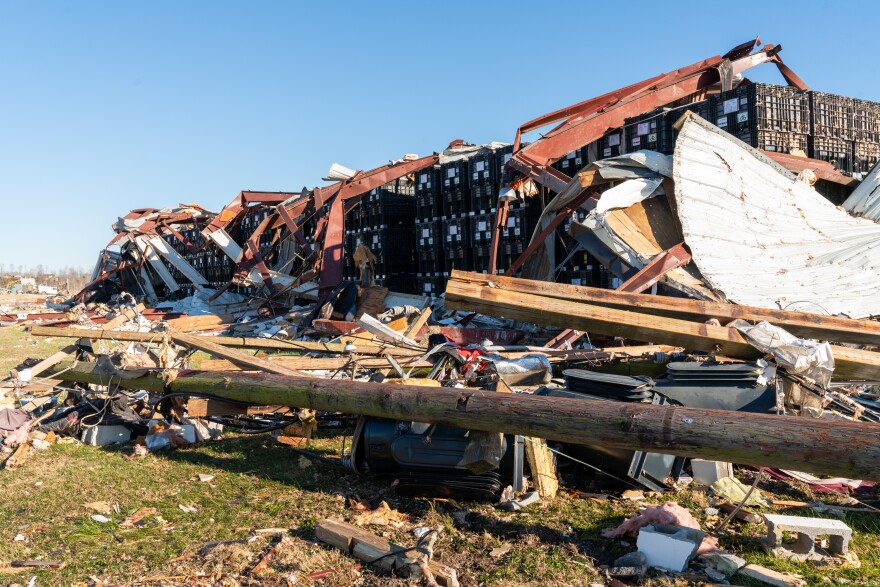 Dawson Springs, Ky. was one of the areas hit hardest by the tornados that devastated parts of western Kentucky early Saturday morning.