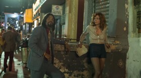 Method Man (left) and Maggie Gyllenhaal in a still from HBO's "The Deuce." (Courtesy Paul Schiraldi/HBO)
