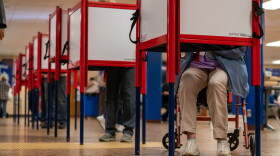 Voting occurs at Fairdale High School.