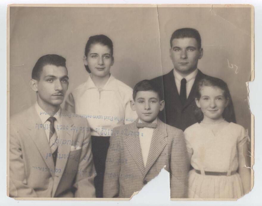 Thomas Mullaney’s mother (bottom left) and her siblings (early 1950s). (Courtesy of Thomas S. Mullaney)