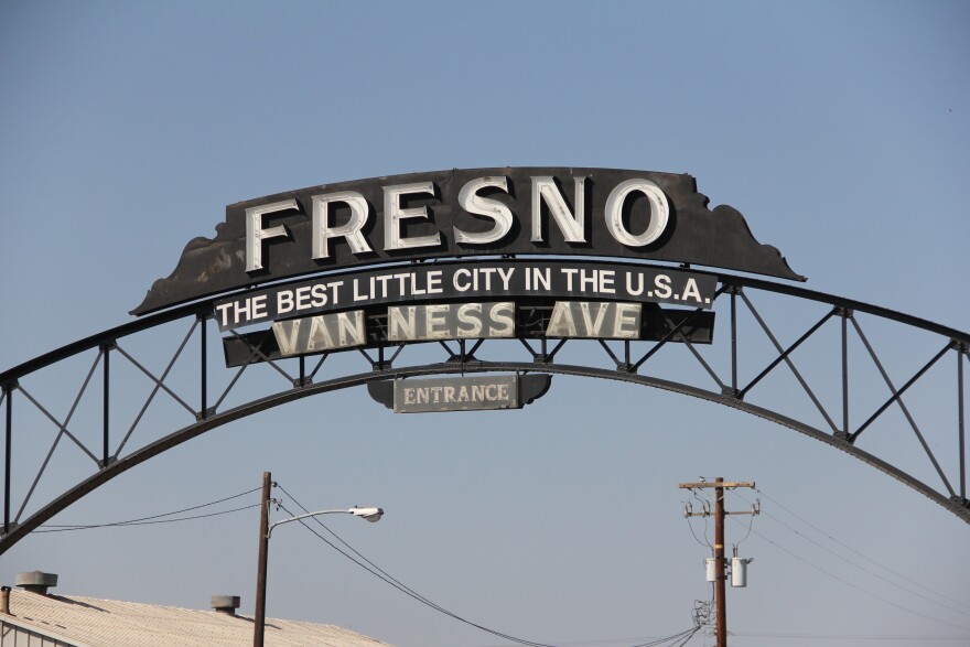 Fresno's Van Ness Avenue archway