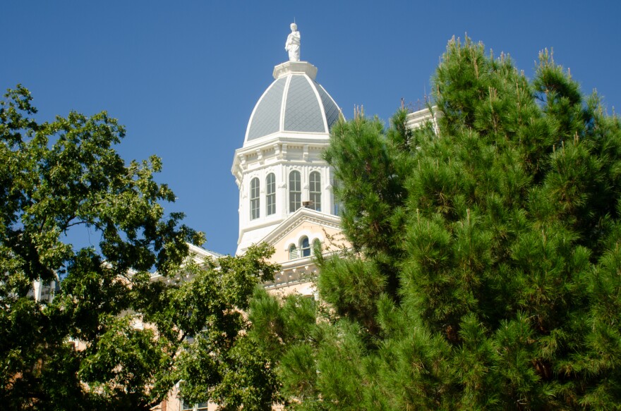 The Presidio County Courthouse in Marfa, Texas.