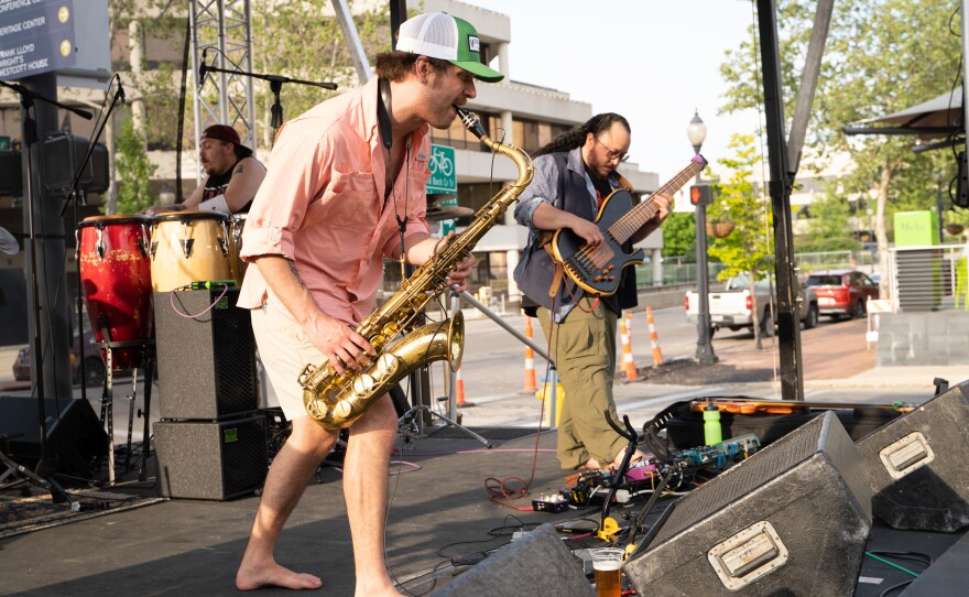 Tree No Leaves performs at IndieCraft on Friday, May 19, 2023 in Springfield, Ohio (Ruthie Herman for WYSO)