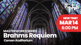 The Traverse City Philharmonic has rescheduled the concert from Sunday, March 15 at 3 p.m. to Saturday, March 14 at 6 p.m.