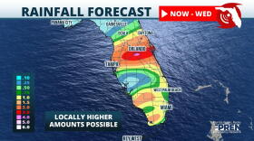 Heavy Rain Shifts Into Central and South Florida