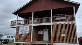 Caribou Traders Liquor Store closed permanently on Saturday, Jan 4. (Greg Kim/KYUK)