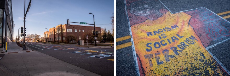 On Plymouth Avenue this year, artists painted a Black Lives Matter mural.