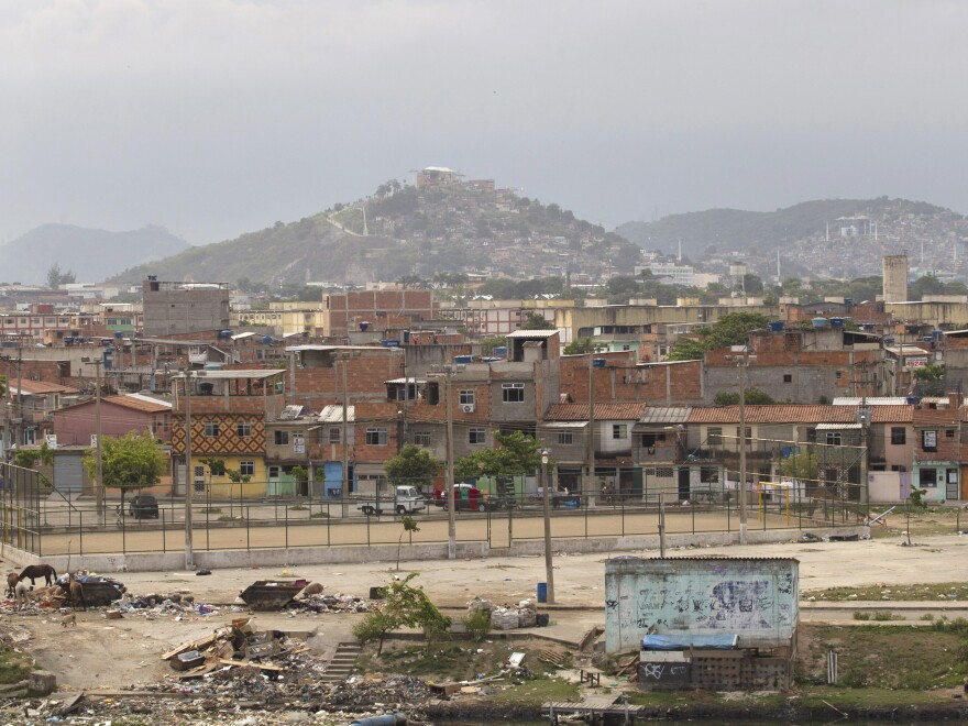 The Mare shantytown in Rio de Janeiro, Brazil, is one of the city's densest neighborhoods.