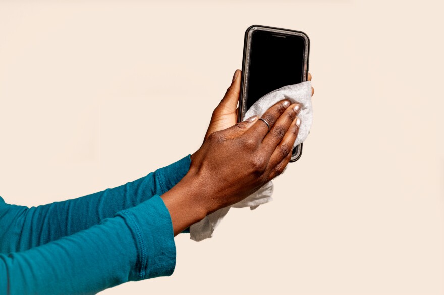 One way to fend off germs: Clean your phone. Your phone is your "third hand"; one that harbors the multitude of germs and bacteria we come into contact with each day.