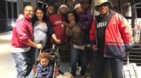 Lloyd "Lucky" Hall (at far right) died of Covid-19 in March 2020 at age 69. He leaves behind a wife and a family of children and grandchildren.