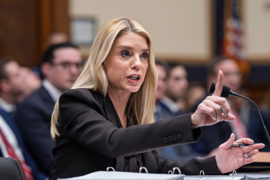 Pam Bondi gets a rebuke from Stetson alums over her Epstein files testimony | WFSU News