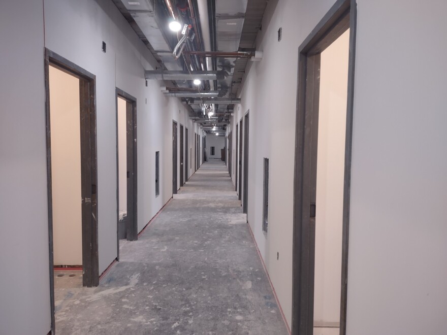 This floor of Prefontaine Hall is starting to look more like the final product.