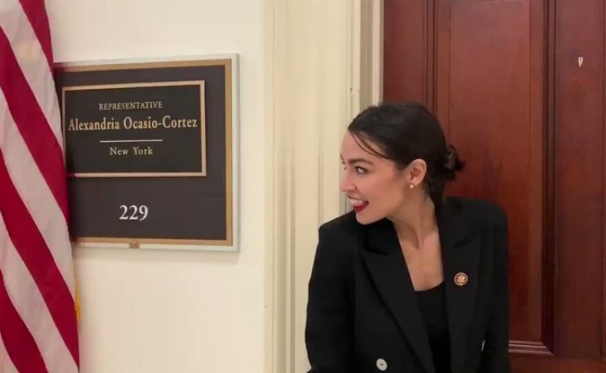 Alexandria Ocasio-Cortez showing the internet trolls that Congresspeople can dance.