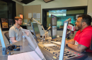 Riley Beernink (L) chats with Classical IPR's Tyler Castellanos (R).