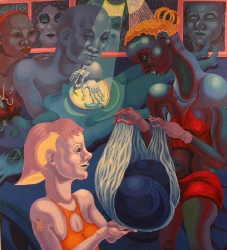 Painting by Ana Albertina Delgado