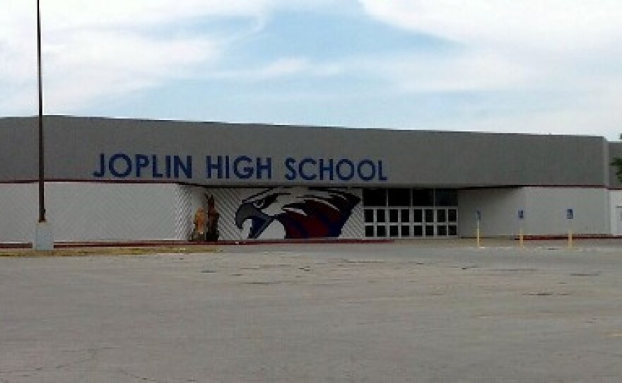 JHS was destroyed by the tornado. Classes were held this year in a vacant mall store.
