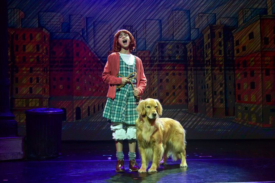 Gritty onstage at Broadway Palm in the role of Annie's Sandy