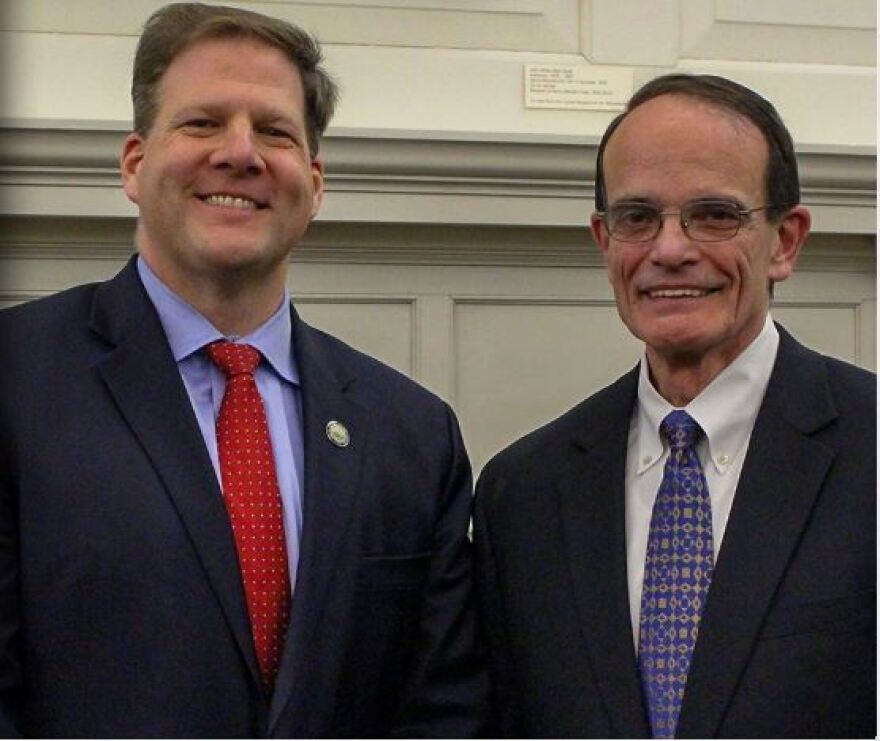 Gov. Chris Sununu with Rep. Bob Lynn.