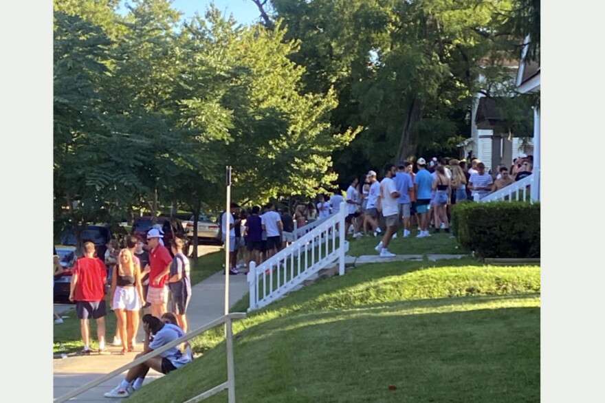 Students gather to party amid a global pandemic.