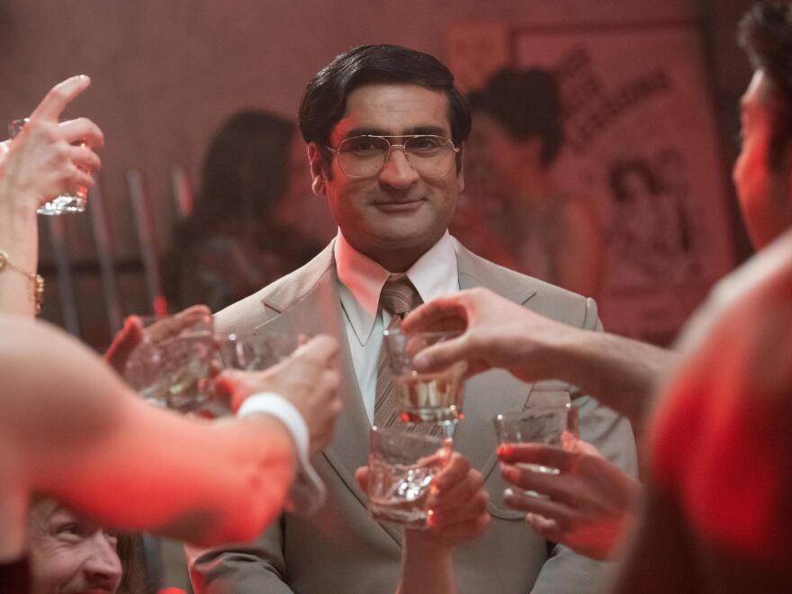 Kumail Nanjiani plays Somen "Steve" Banerjee, the founder of Chippendales, in <em>Welcome to Chippendales </em>on Hulu. "He was the king of a world that wouldn't have him as a member," Nanjiani says.