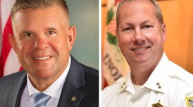 Peoria County Sheriff Brian Asbell, left, and Tazewell County Sheriff Jeff Lower