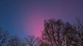 The Northern Lights were visible from Broad Ripple in Indianapolis on Tuesday, Nov. 11.