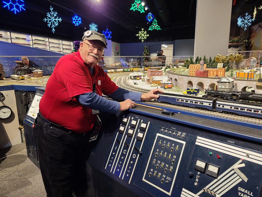 Train Master Clayton Hillard has been working the Duke Energy Holiday Train display since 2011.