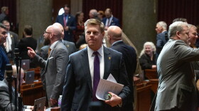 Speaker of the House Dean Plocher, R-St. Louis, walks through the Missouri House of Representatives on the first day of the 2024 legislative session, Wednesday, Jan. 3, 2024, at the Missouri Capitol in Jefferson City, Mo.