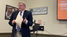 Springfield Mayor Ken McClure gives a talk on August 4, 2022.