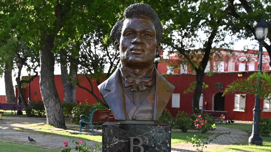 Pictured: Bust of General Buddhoe after being independently scrubbed and oiled by former Senator Positive Nelson.