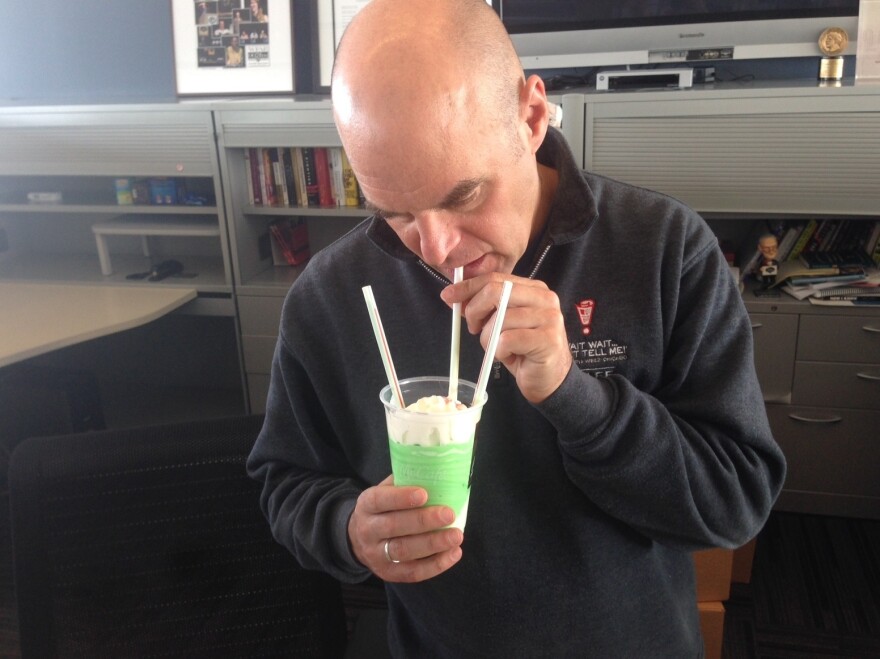 If you spill your Shamrock Shake, make sure and clean it up with a Shamwow.