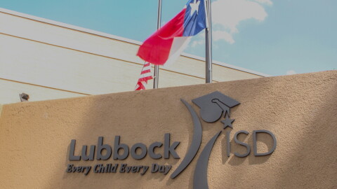Lubbock Independent School District Administration building sign. April 25, 2025