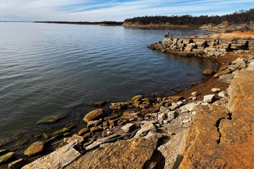 A view out to Lake Grapevine from Northshore Trail in Flower Mound.