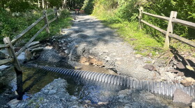 The Trolley Trail in Clarks Summit was badly damaged during Saturday's flash flooding.