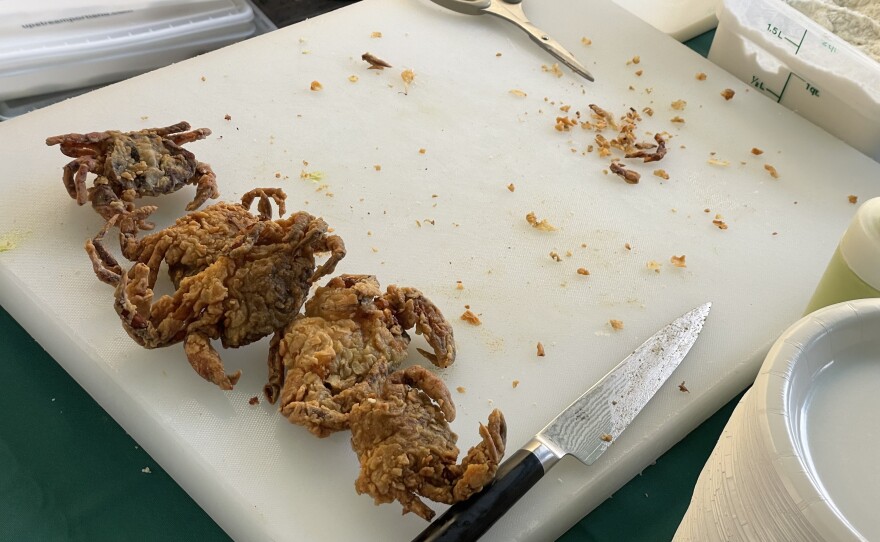 During Green Crab Week, chefs demoed ways to cook the crabs, participants hunted for crabs during a "derby," and fishermen and policymakers shared strategies for licensing the fisheries.