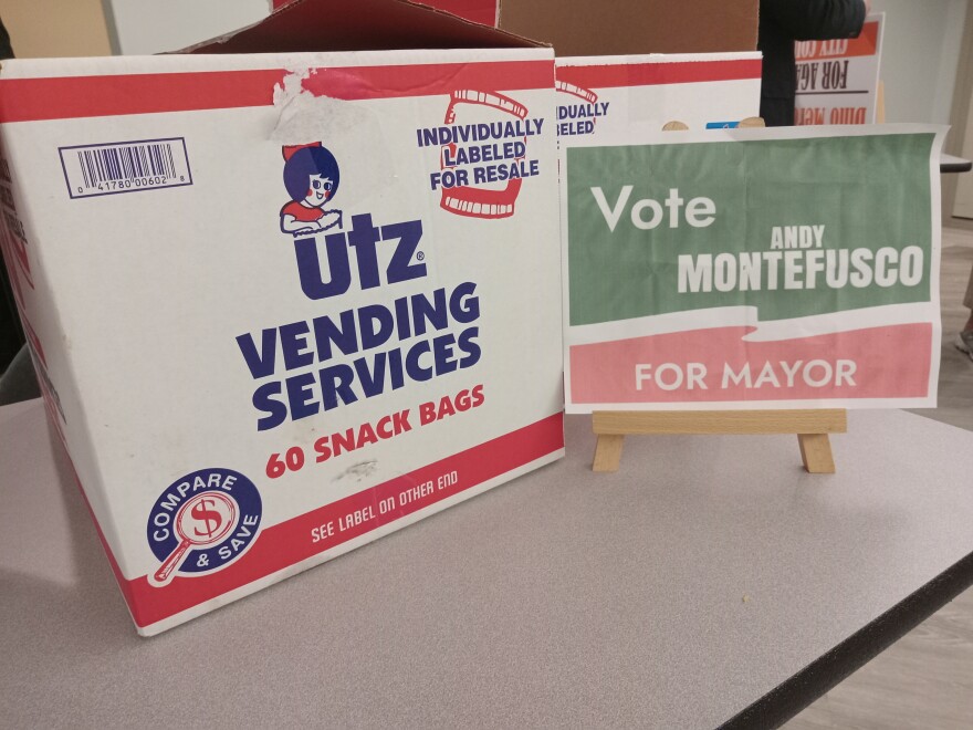 With Agawam, Massachusetts, Mayor Bill Sapelli choosing not to run for re-election, four candidates are running for the office in the 2023 preliminary. They took part in a recent meet-the-candidates night at the Agawam Public Library. The mayoral field includes Andy Montefusco, owner of a snack food delivery business.