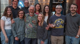Register Guard staff left-to-right - Miranda Cyr, Alan Torres, Chris Pietsch, Jill Bond, Jarrid Denney, Alec Dietz, Ben Lonergan, Chris Hansen, Haleigh Kochanski and Hannarose McGuinness. Celebrating Chris Pietsch's last day of work as The Register-Guard's multimedia director at the Public House in Springfield, Ore., on Tuesday, September 15, 2026.