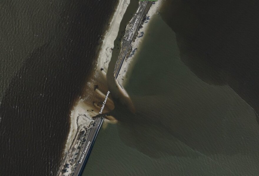 Sanibel Island Causeway Bridge aerial assessment imagery collected on Sept 29, 2022