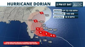 Hurricane Dorian Forecast Cone